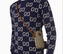 GG-print mini messenger bag