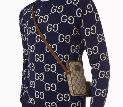Cuero | GG-print mini messenger bag