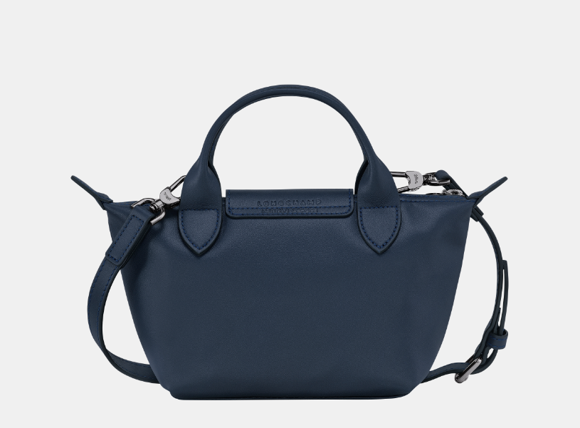 Cuero | Le Pliage Xtra XS Handbag Navy Leather
