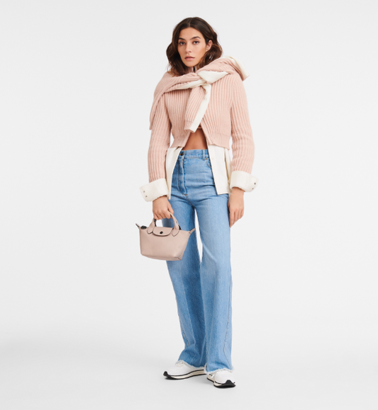 Cuero | Le Pliage Xtra XS Handbag Nude Leather