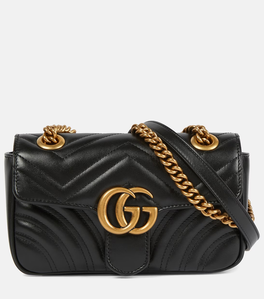 Cuero | GG Marmont Mini shoulder bag