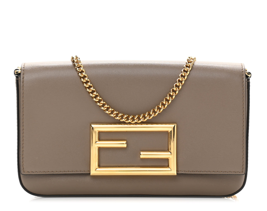 Cuero | Vitello Palmellato Wallet on Chain with Pouches Tartufo