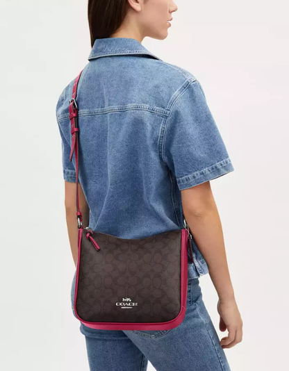 Cuero | Ellie File Bag In Signature Canvas