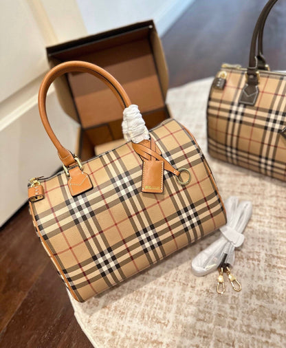 Cuero | medium Check satchel bag