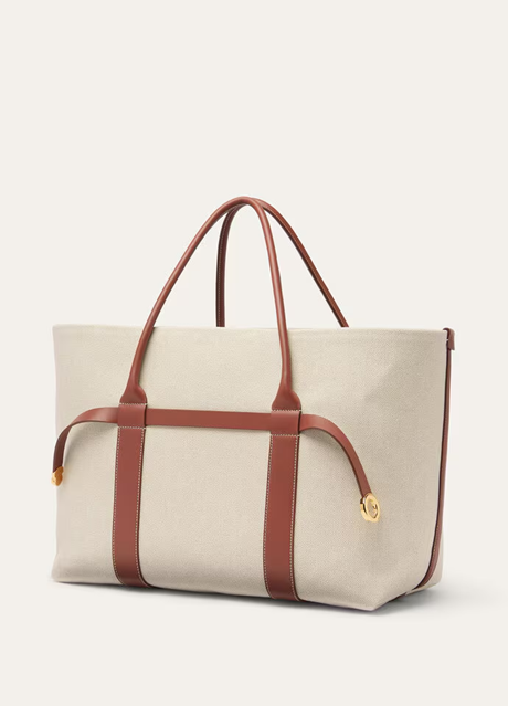 Cuero | Loro Piana Ghiera Shopper Large