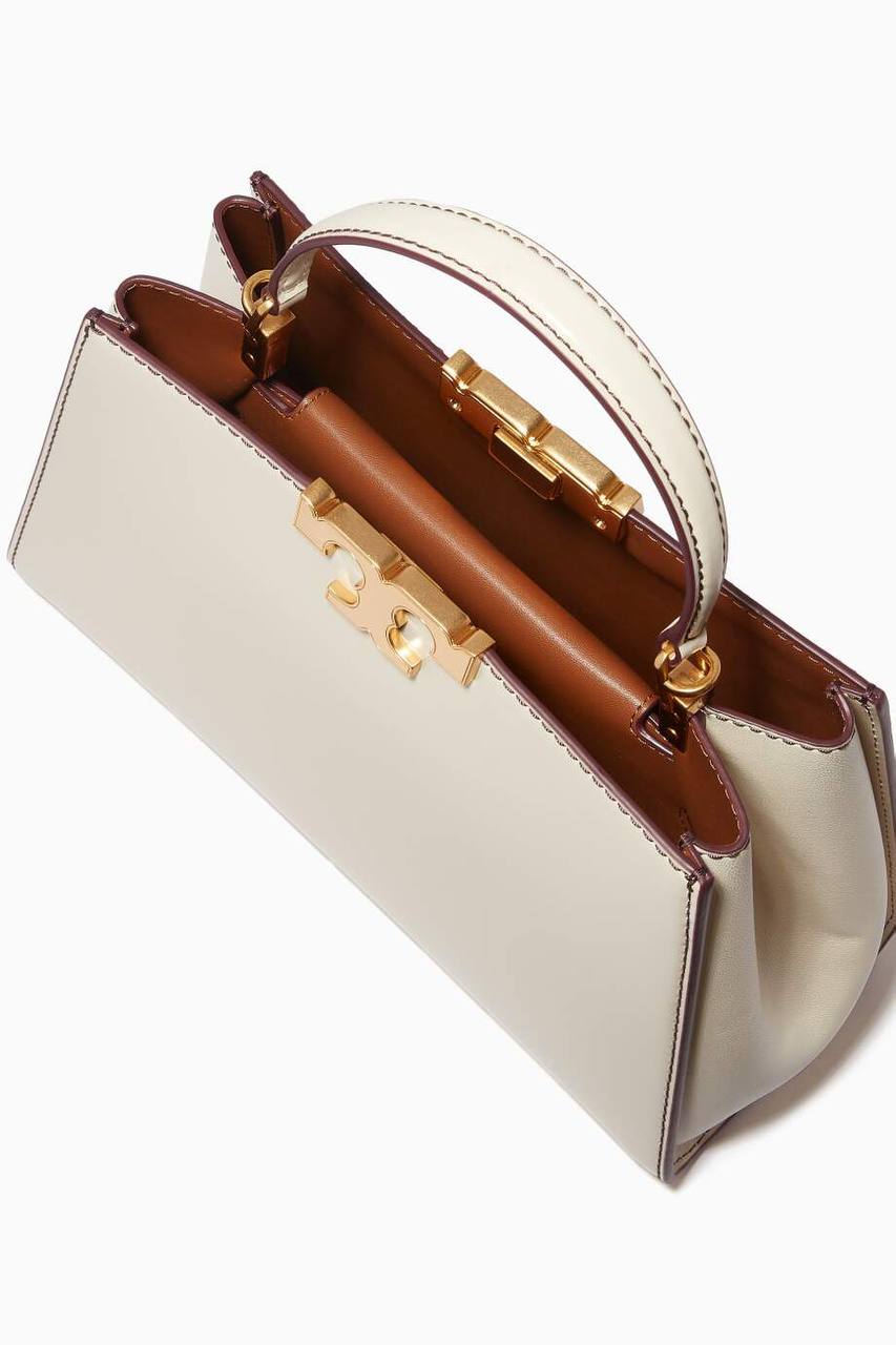 Cuero | Eleanor leather tote bag in White