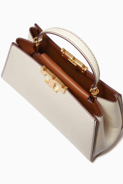Cuero | Eleanor leather tote bag in White
