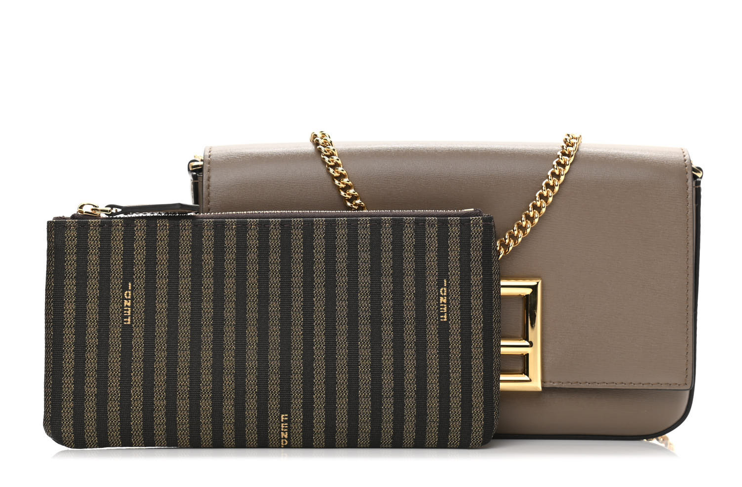 Cuero | Vitello Palmellato Wallet on Chain with Pouches Tartufo