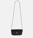 Saint Laurent Gaby quilted leather phone pouch