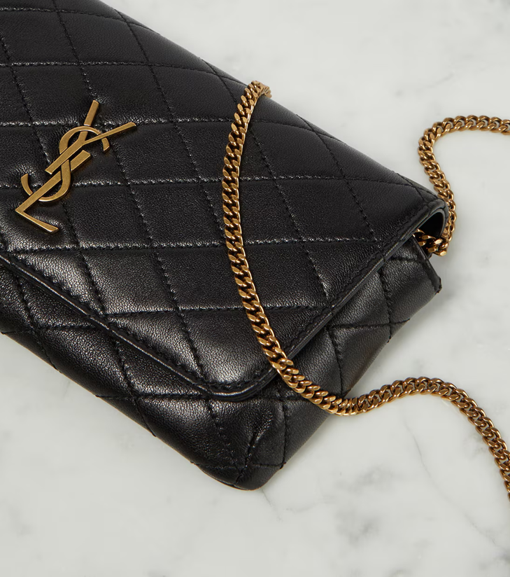 Cuero | Gaby quilted leather phone pouch