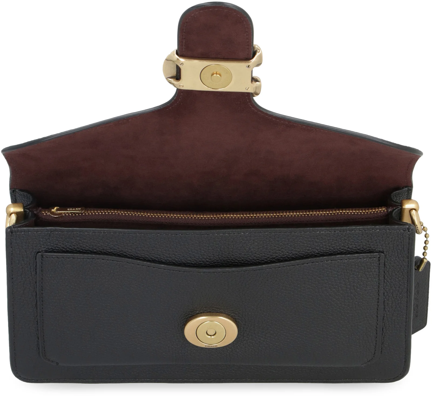 Cuero | Tabby Logo Plaque Shoulder Bag