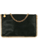 NWT NEW Stella McCartney women's black gold Falabella Clutch Bag