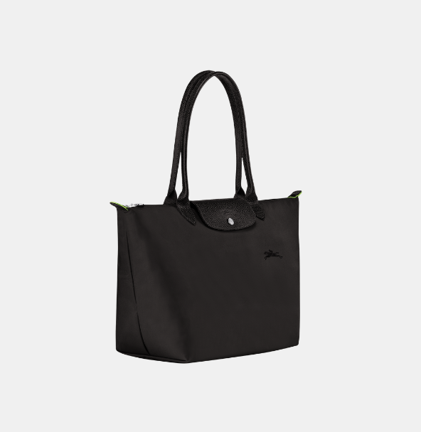 Cuero | Le Pliage Green L Tote bag Black
