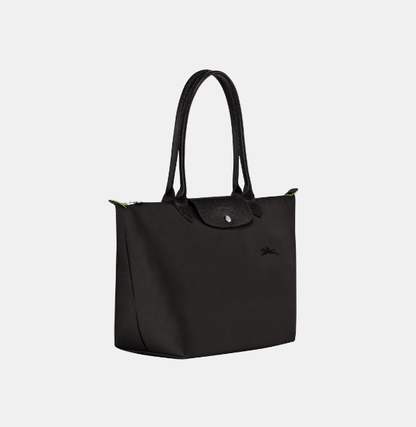 Cuero | Le Pliage Green L Tote bag Black