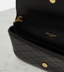 Saint Laurent Gaby quilted leather phone pouch