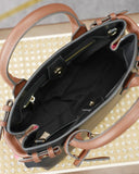 Burberry Banner Tote – Grain Leather with Check Lining