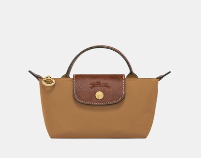 Cuero | Le Pliage Pouch with handle Fawn