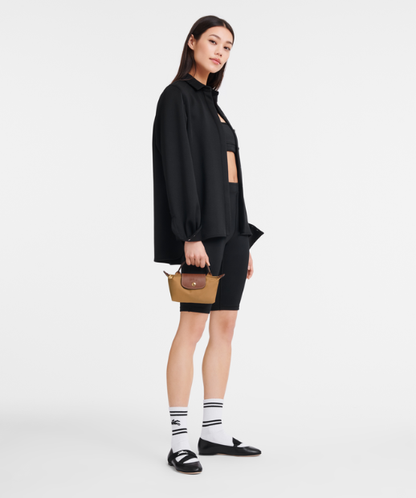 Cuero | Le Pliage Pouch with handle Fawn