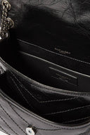 SAINT LAURENT NIKI Medium quilted crinkled glossed-leather shoulder bag