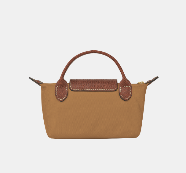Cuero | Le Pliage Pouch with handle Fawn