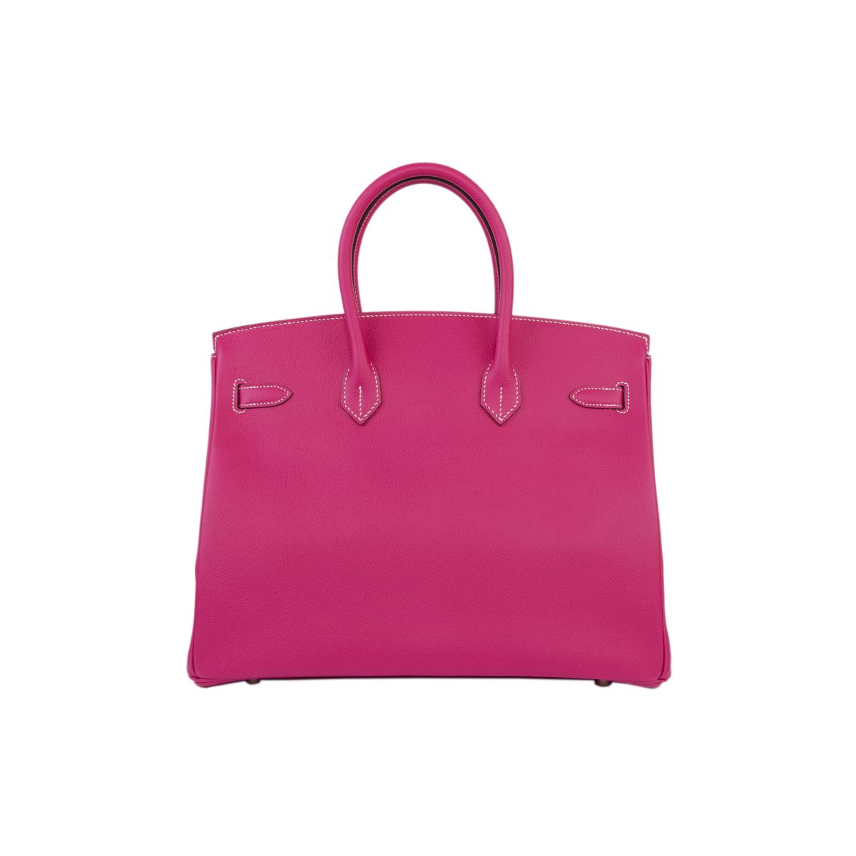 Cuero | Birkin Hot Pink Leather Gold Hardware