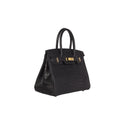 Hermes Black Matte Crocodile Birkin Bag