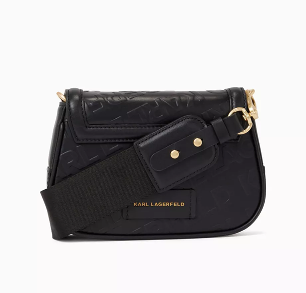 Cuero | Original K/Letters Embossed Crossbody Bag in Leather