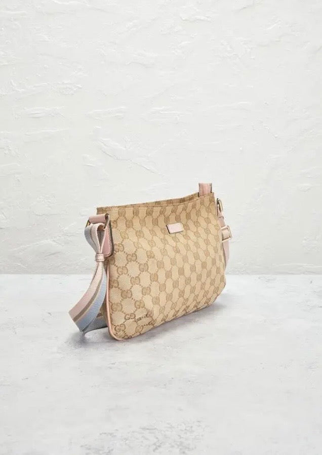 Cuero | GG Canvas Web crossbody bag