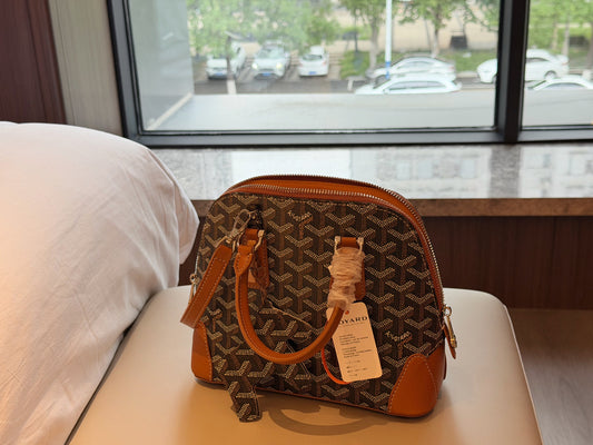 Cuero | Monogram Dome Top Handle Bag