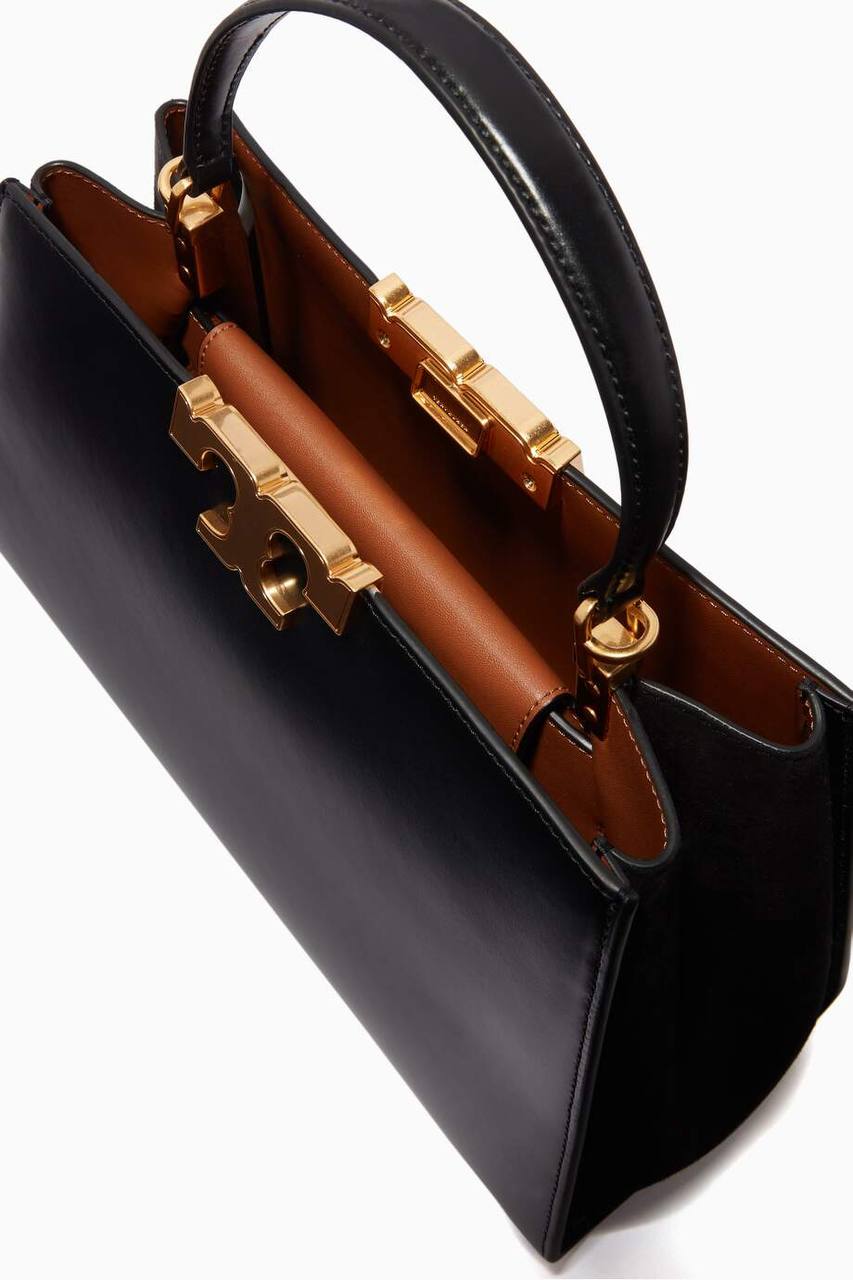 Cuero | Eleanor leather tote bag in black