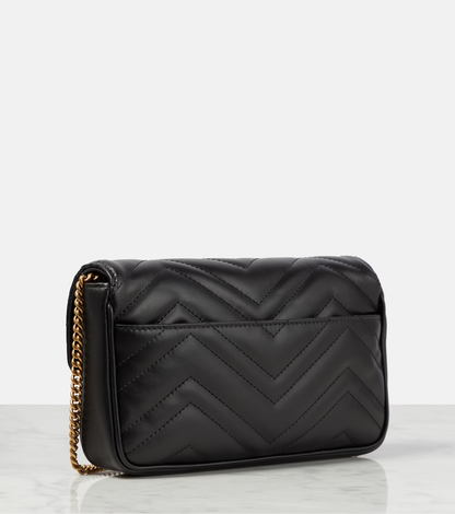 Cuero | GG Marmont leather wallet on chain