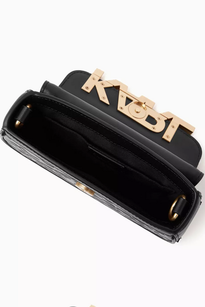 Cuero | Original K/Letters Embossed Crossbody Bag in Leather