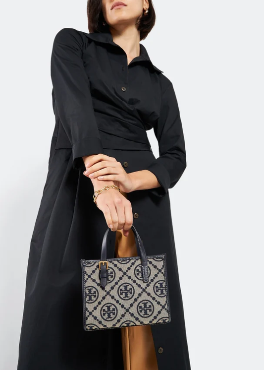 Cuero | Mini T Monogram tote bag