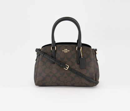 Cuero | Lillie Carryall Signature Brown Black