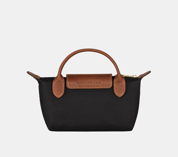 Cuero | Le Pliage Pouch with handle Black