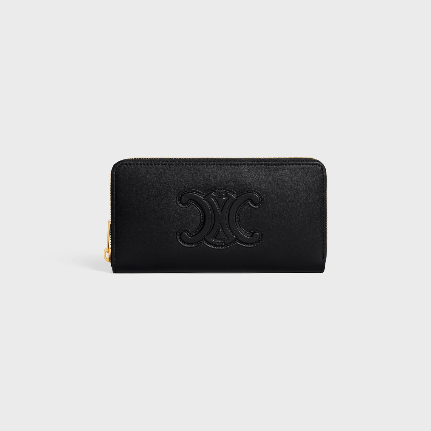 Cuero | LARGE ZIPPED WALLET CUIR TRIOMPHE IN SMOOTH CALFSKIN