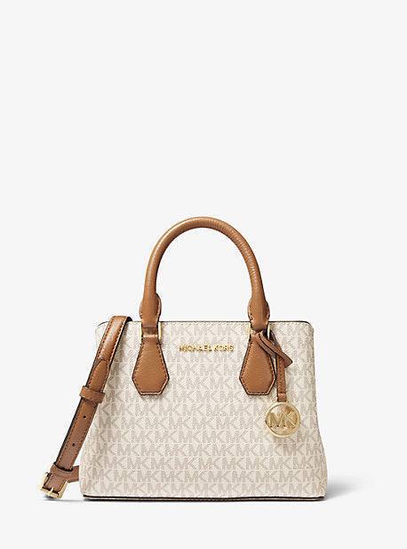 Cuero | PRE-LOVED Camille Small Logo and Leather Satchel