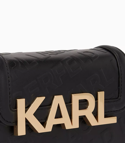 Cuero | Original K/Letters Embossed Crossbody Bag in Leather