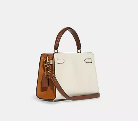 Cuero | Original Mini Lane Top Handle In Colorblock Bag