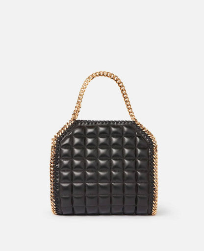 Cuero | Falabella quilted mini square tote bag