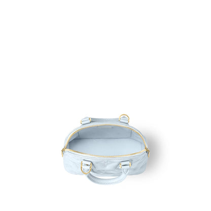 Cuero | VUITTON Banane' bubblegram Alma BB bag with detachable strap & gold metallic hardware