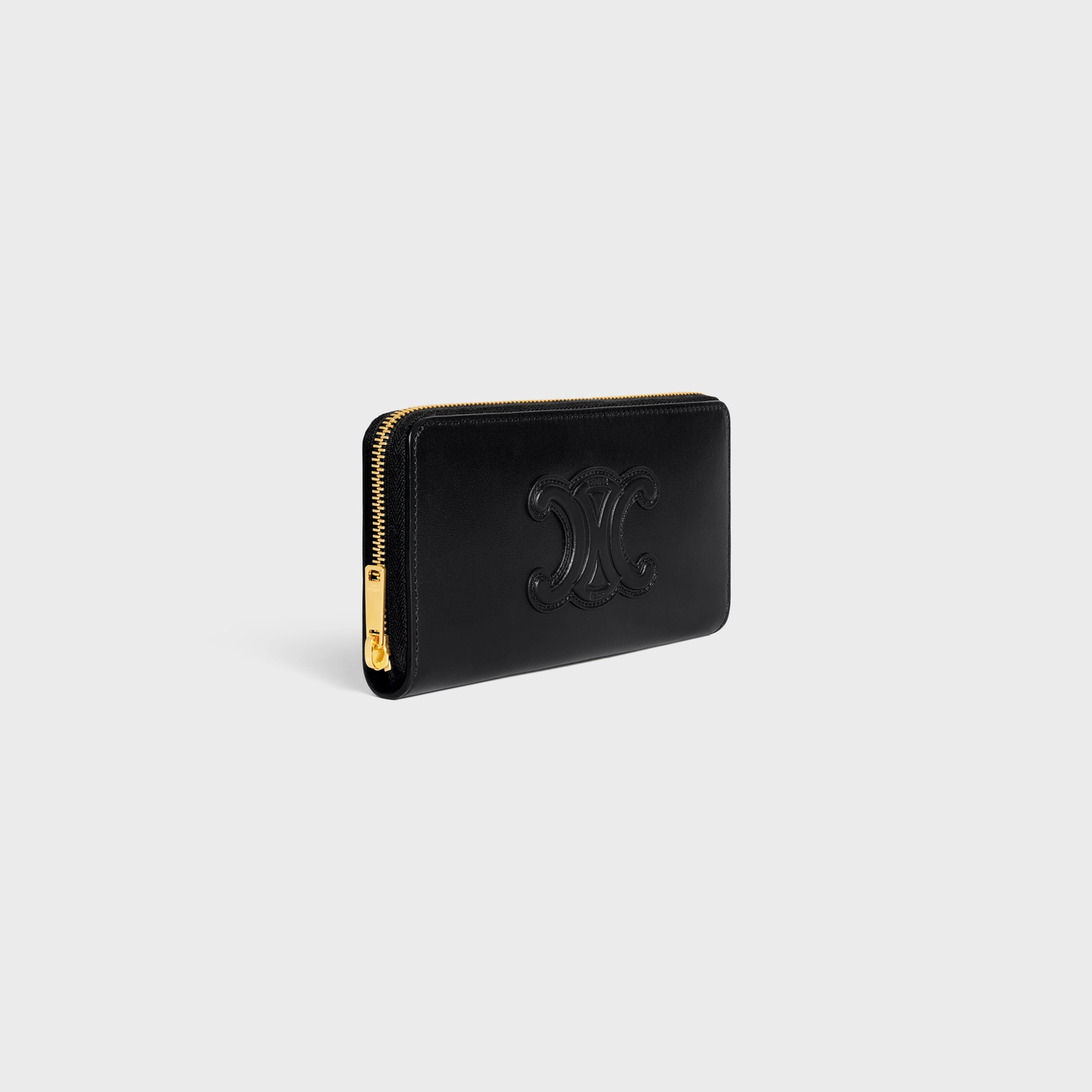 Cuero | LARGE ZIPPED WALLET CUIR TRIOMPHE IN SMOOTH CALFSKIN