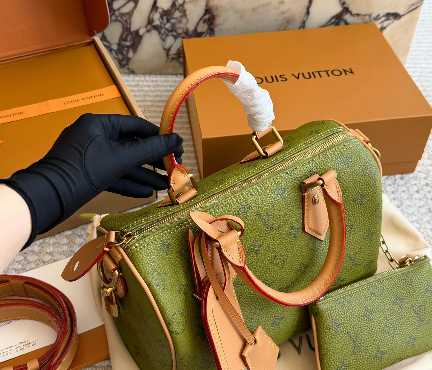 Cuero | Monogram Canvas Boston Bag
