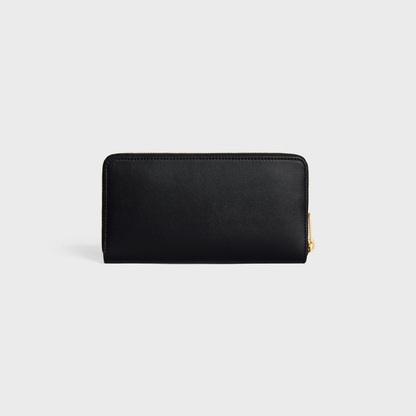 Cuero | LARGE ZIPPED WALLET CUIR TRIOMPHE IN SMOOTH CALFSKIN
