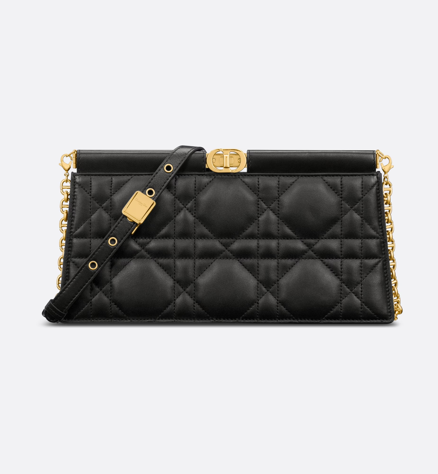 Cuero | Caro Colle Noire Clutch with Chain