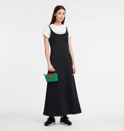 Cuero | Le Pliage Pouch with handle - Green