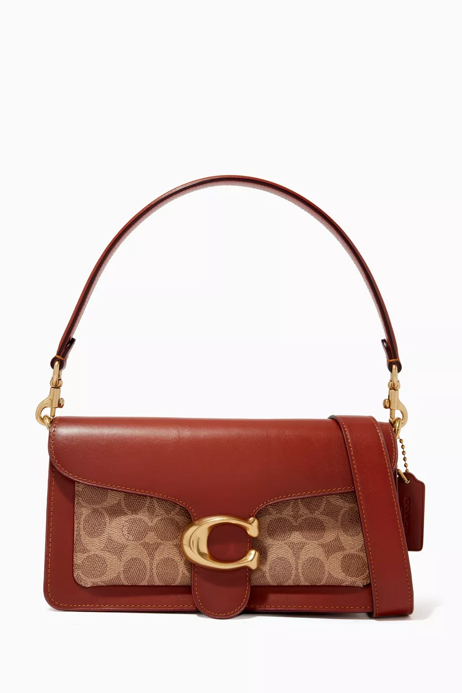 Cuero | Tabby 26 Signature-print Shoulder Bag in Coated-canvas & Leather