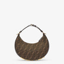 Fendigraphy Small Brown FF fabric bag