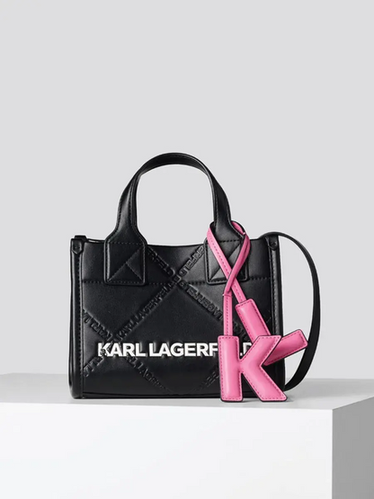 Cuero | Original EMBOSSED SMALL TOTE BAG - BLACK