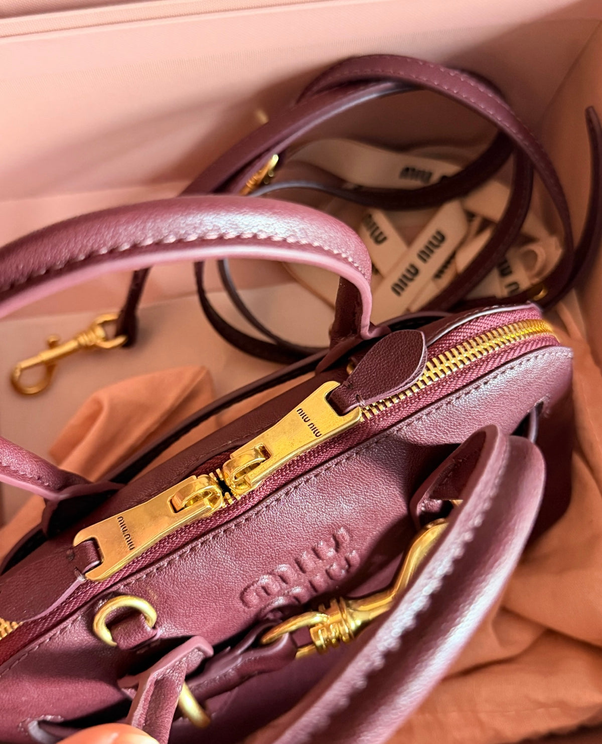 Cuero | Signature Heritage Mini Bag - Burgundy